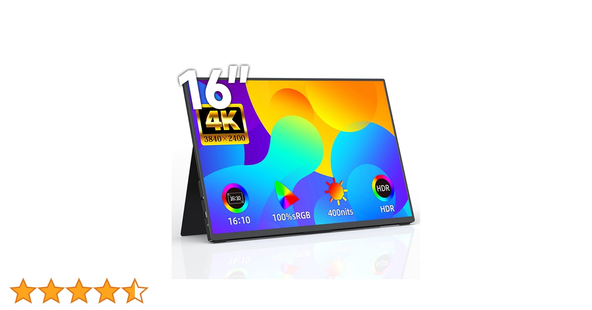 Amazon.co.jp: Upperizon モバイルモニター 16インチ 4K 非光沢